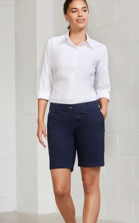 Biz Collection Women’s Lawson Chino Shorts BS021L Metro Workwear.